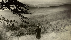 Jürgen von der Wense in the Kaufungen Forest, North Hesse, Germany, circa 1953. Photograph from the archive of Heddy Esche.